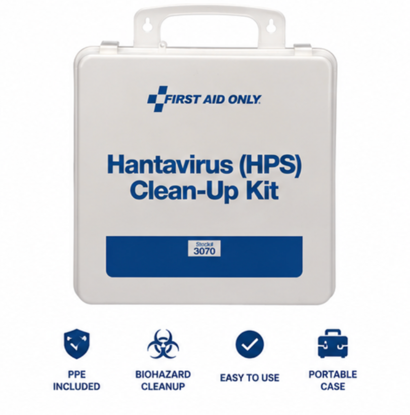 Hantavirus & Rodent Cleanup Kit - 18 Piece PPE Case